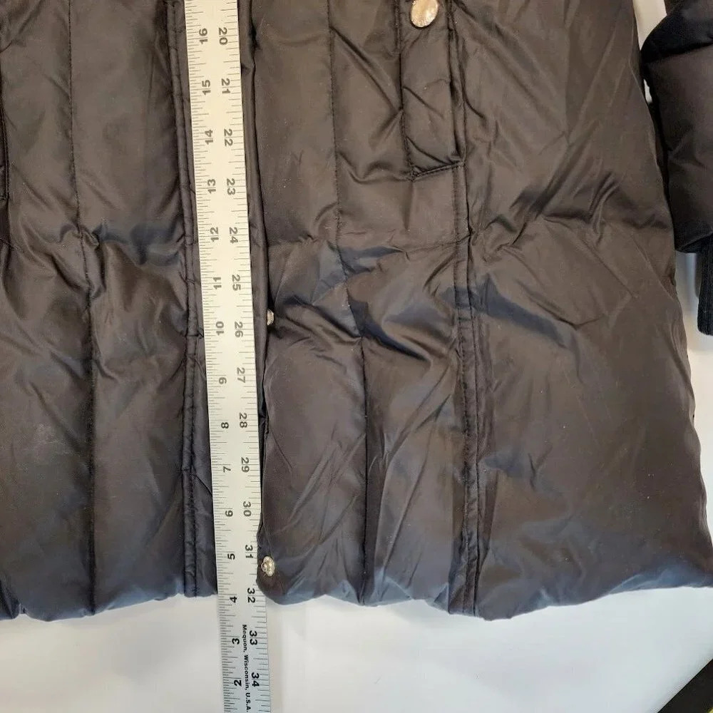Michael Michael Kors Women's Double‎ Collar Fur Hood Mid Length Puffer Size S - Picture 15 of 15